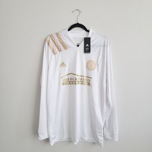 Men's Large Atlanta United FC Long Sleeve Adidas White Jersey